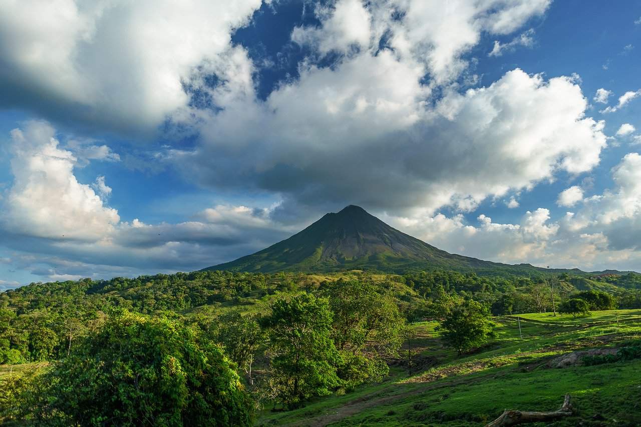 Arenal Volcano on a clear day