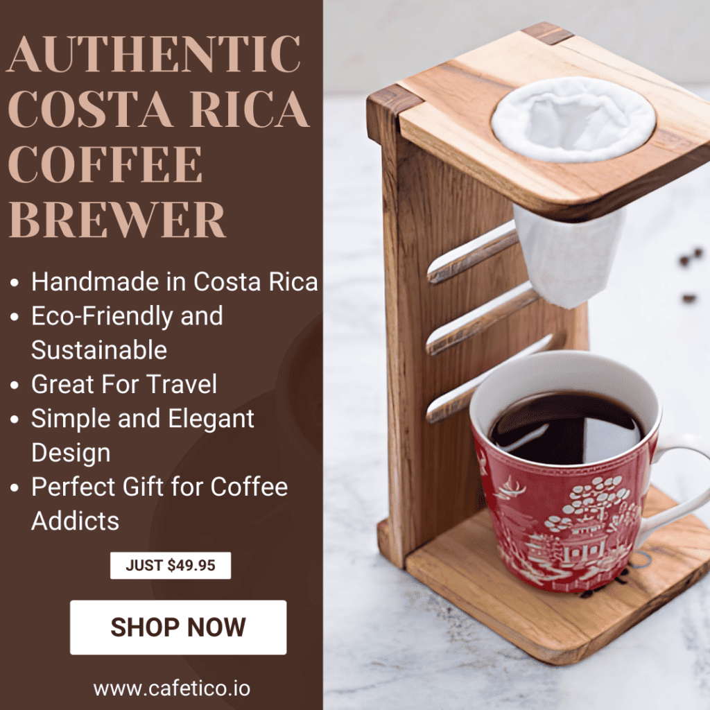 Chorreador; Costa Rican Handmade Foldable Wooden Stand Coffee Maker with  Bag